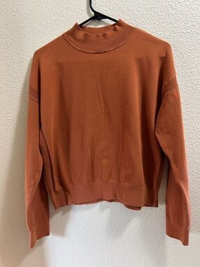 Duluth Trading Co Rust-Toned Crewneck Sweater